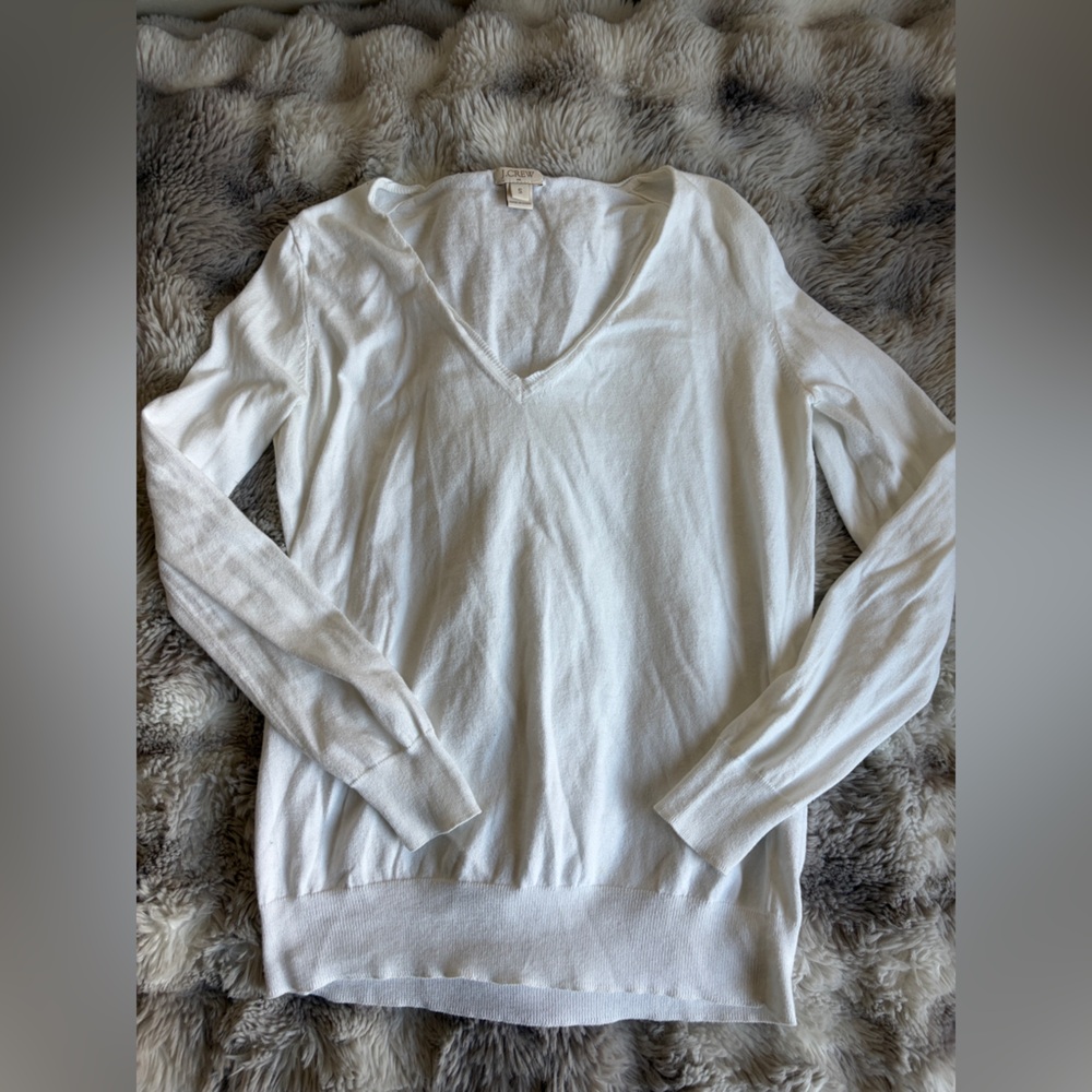 White Long Sleeve Tee
